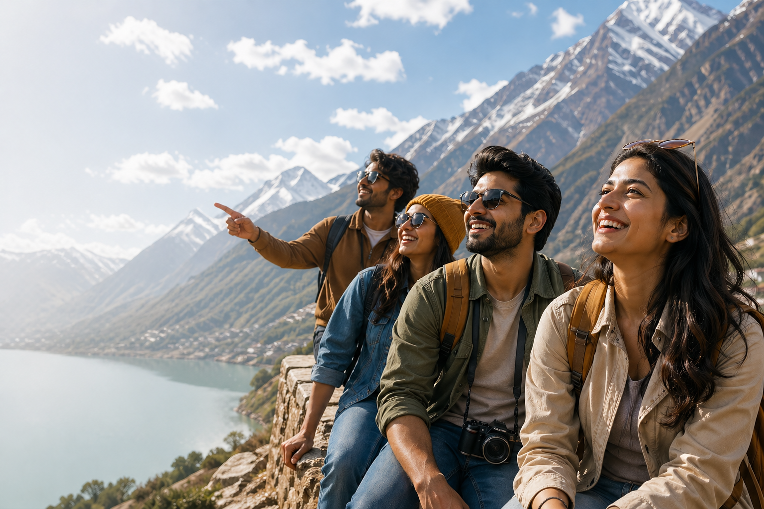 Travellers in the mountains — Velosta AI trip planner for personalized travel itineraries